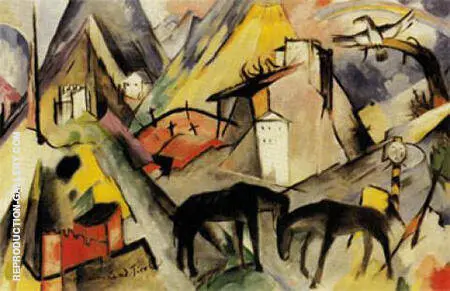 The Poor Land of Tyrol 1913 By Franz Marc