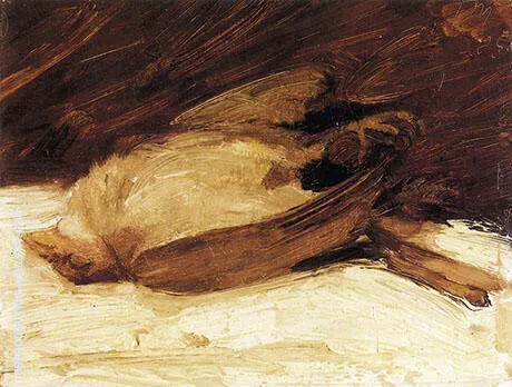 The Dead Sparrow 1905 By Franz Marc