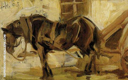 Small Horse Study II 1905 by Franz Marc | Oil Painting Reproduction