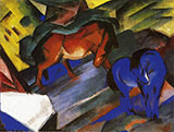 Red and Blue Horse 1912 By Franz Marc