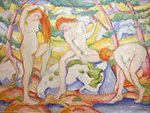 Bathing Girls 1910 By Franz Marc