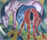 Mare with Foals 1912 By Franz Marc