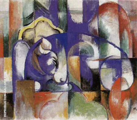 Lying Bull 1913 By Franz Marc