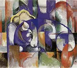 Lying Bull 1913 By Franz Marc