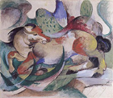 Leaping Horse 1913 By Franz Marc
