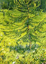 Larch Sapling 1908 By Franz Marc