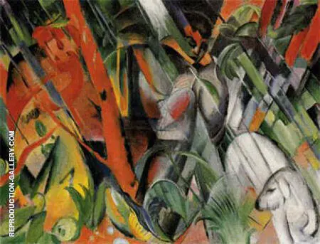 In the Rain 1912 By Franz Marc