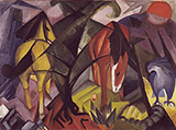 Horses and an Eagle 1912 By Franz Marc