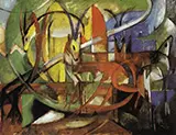 Gazelles 1913 By Franz Marc