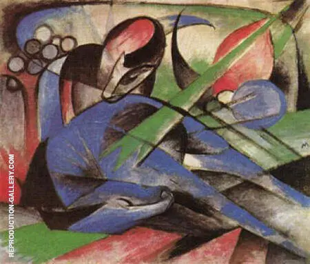 Dreaming Horse 1913 By Franz Marc