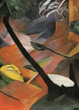 Deer in the Woods II 1912 By Franz Marc