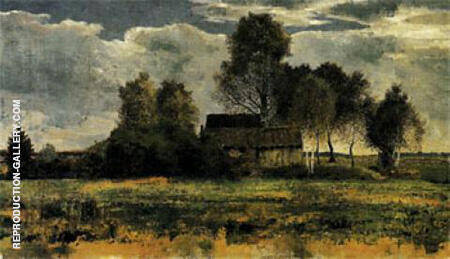 Cottages on the Dachau Marsh 1902 | Oil Painting Reproduction