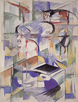 Composition with Animal 1913 By Franz Marc