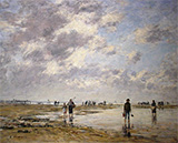 Figures on the Beach 1886 By Eugene Boudin