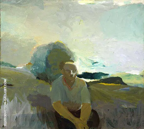 Figure in Landscape 1957 By Elmer Bischoff