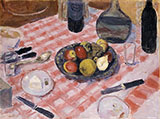 Checkered Tablecloth 1916 By Pierre Bonnard