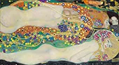 Water Serpents II By Gustav Klimt