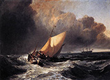 Dutch Boats in a Gale 1801 By Joseph Mallord William Turner