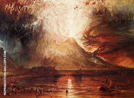 Mount Vesuvius in Eruption 1817 By Joseph Mallord William Turner