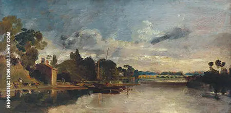 The Thames near Walton Bridges By Joseph Mallord William Turner