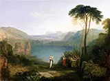 Lake Avernus Aeneas and the Cumaean Sibyl c1814 By Joseph Mallord William Turner