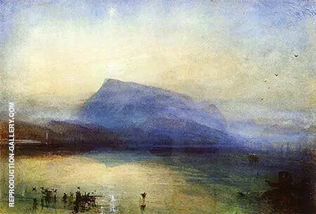 The Blue Rigi Lake of Lucerne Sunrise By Joseph Mallord William Turner