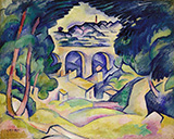 The Viaduct at L'Estaque By Georges Braque