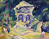 The Viaduct at L'Estaque By Georges Braque
