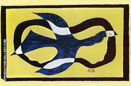 A Bird Passing through a Cloud c1957 I By Georges Braque