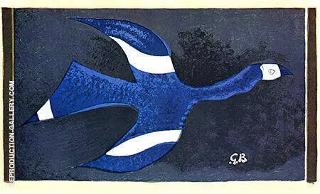 A Bird Passing through a Cloud c1957 II By Georges Braque
