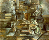 Bottle and Fishes By Georges Braque