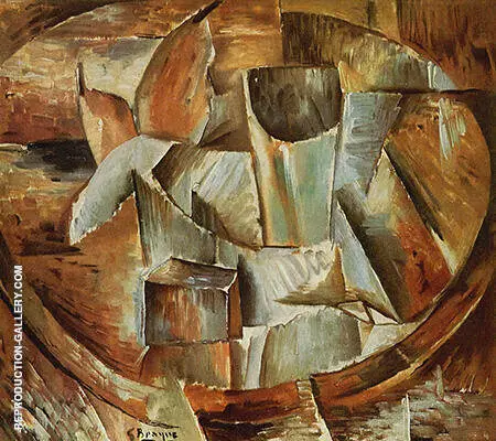 Glass on a Table c1909 By Georges Braque