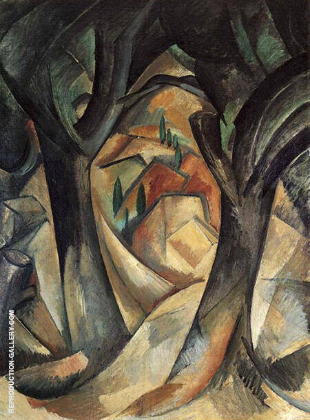 Big Trees at Estaque by Georges Braque | Oil Painting Reproduction
