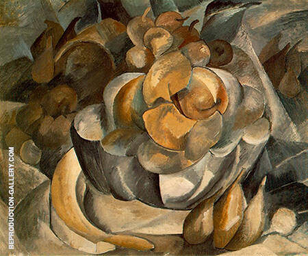 Fruit Dish c1908 by Georges Braque | Oil Painting Reproduction