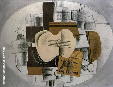 Guitar Program statue d'epouvante 1913 By Georges Braque