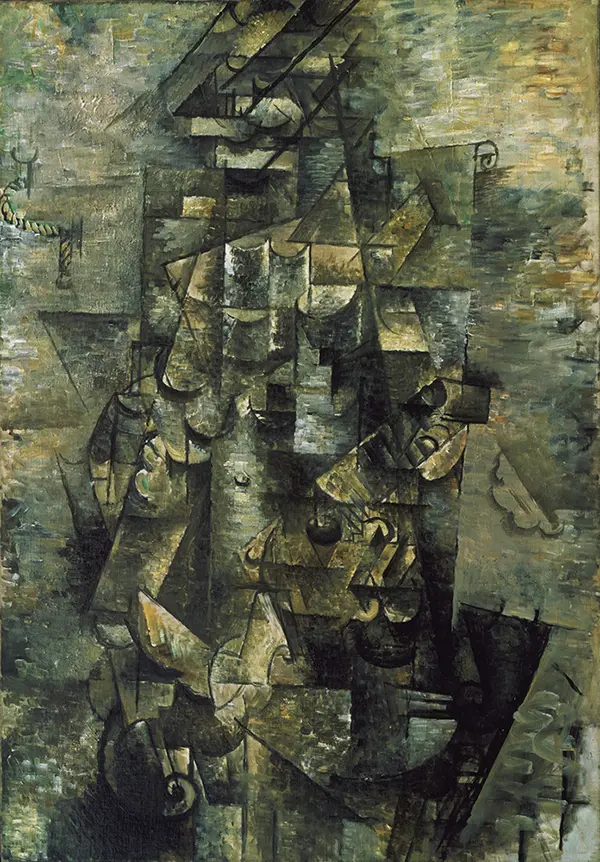 Man with a Guitar 1911 By Georges Braque