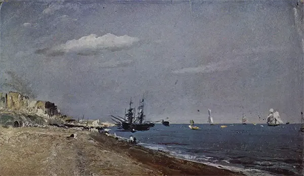 Brighton Beach with colliers By John Constable