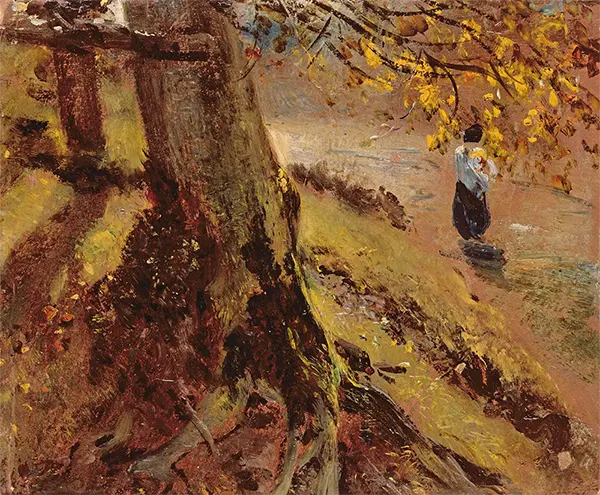 Study of Tree Trunks By John Constable