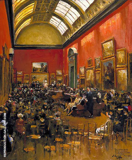 King George V Accompanied by Queen Mary By John Lavery