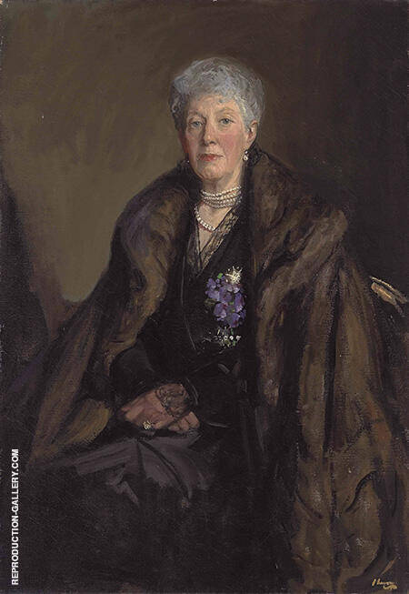 Lady Jackson 1919 by John Lavery | Oil Painting Reproduction