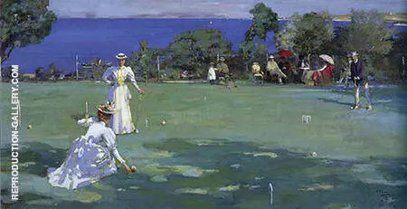 The Croquet Party 1890 By John Lavery