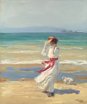 A Windy Day By John Lavery