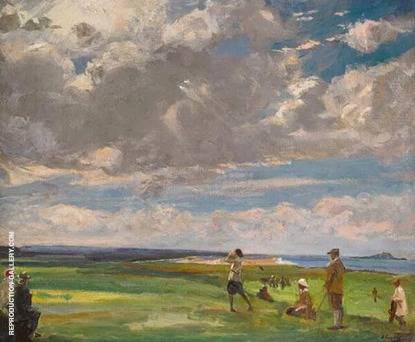 Golf Links at North Berwick By John Lavery