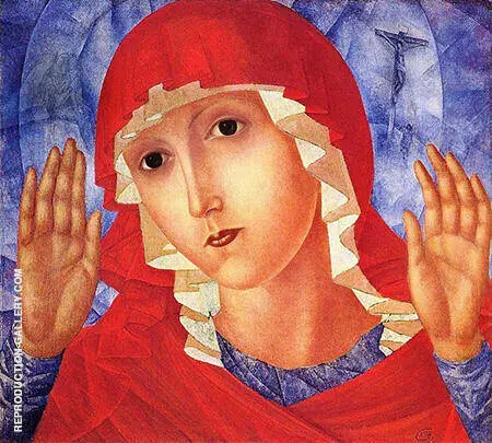 The Mother of God of Tenderness Towards Evil Hearts 1915 By Kuzma Petrov-Vodkin