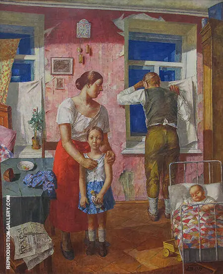 1919 Allarme ,1934 By Kuzma Petrov-Vodkin