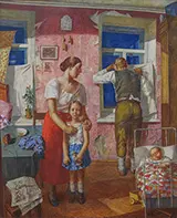 1919 Allarme ,1934 By Kuzma Petrov-Vodkin