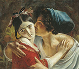 The Kiss by Fyodor Moller 1840 By Kuzma Petrov-Vodkin