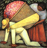 The Flower Carrier By Diego Rivera