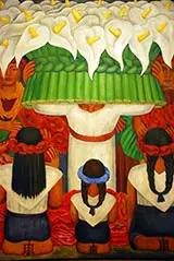 The Flower Festival Feast of Santa Anita By Diego Rivera