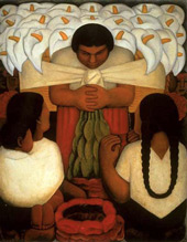 Flower Festival 1925 By Diego Rivera